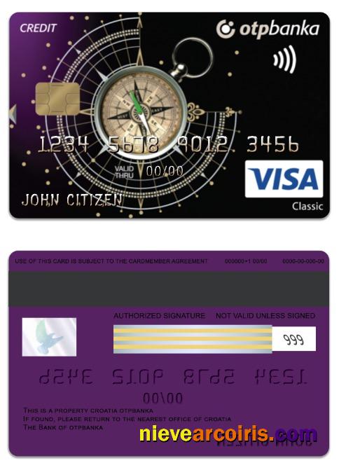 Croatia OTP banka Visa Classic charge card